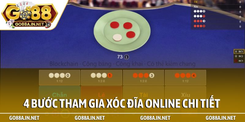 4 bước tham gia xóc đĩa online chi tiết