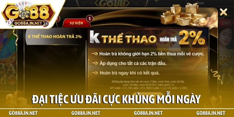 Đại tiệc ưu đãi cực khủng mỗi ngày