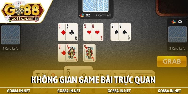 Không gian game bài trực quan