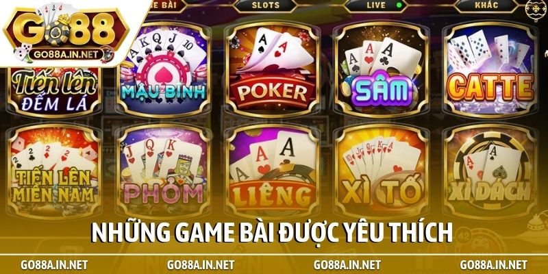 Những game bài được yêu thích