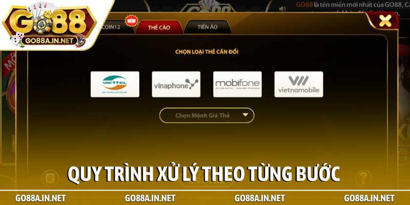 Quy trình xử lý theo từng bước